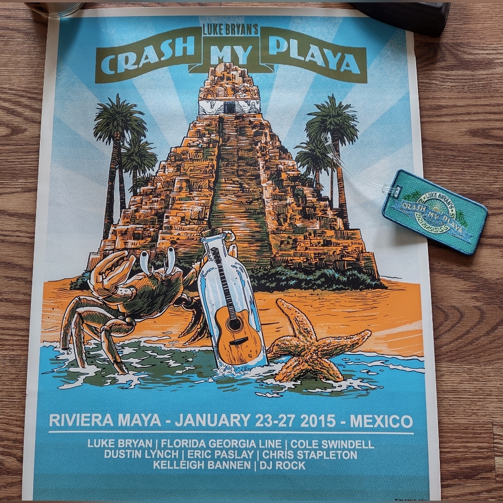 Luke Bryan's Crash My Playa Poster & Tag